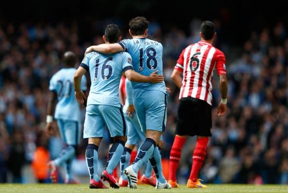 Sergio Agüero cerró el marcador para los celestes con un buen remate en el segundo tiempo.