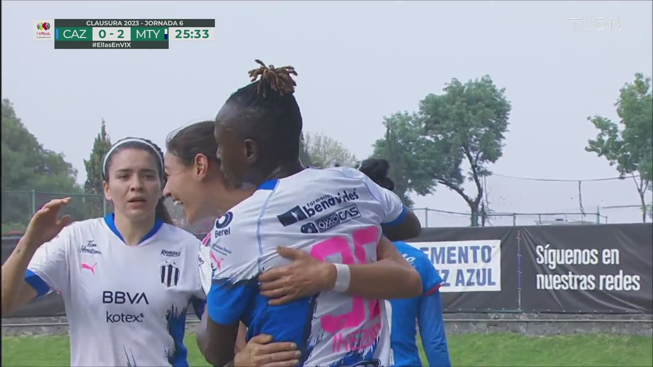 ¡Rayadas no perdona! Burkenroad la manda a las redes para el 0-2