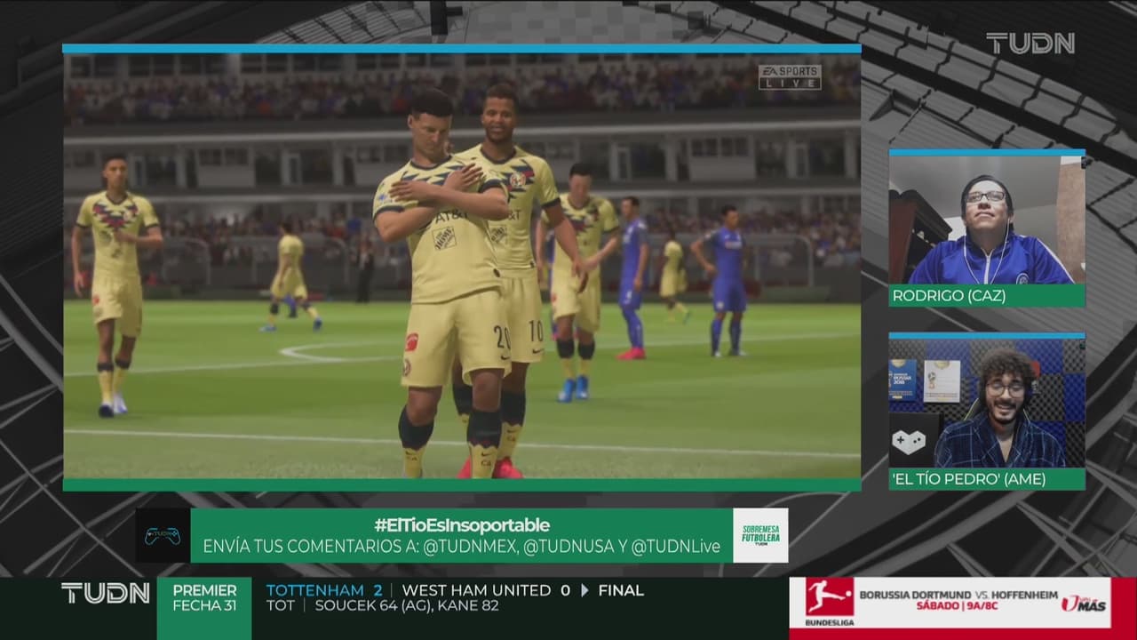 Cruz Azul tampoco puede con América en el eTUDN