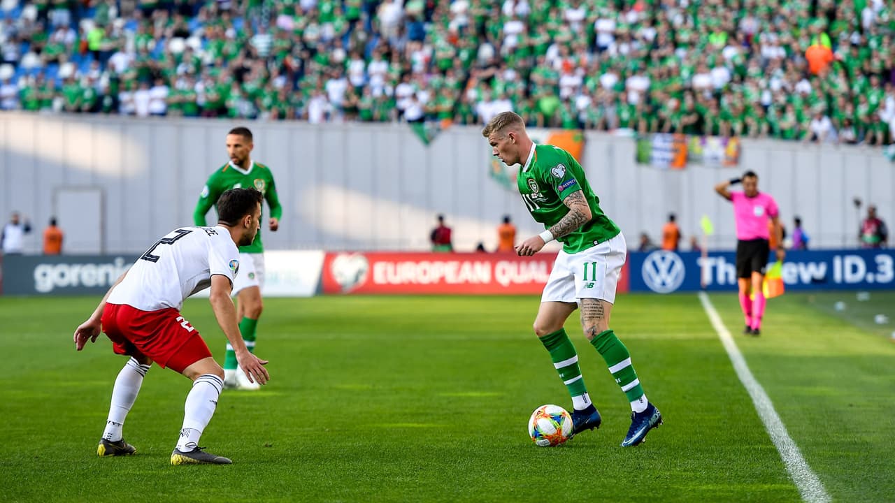 Irlanda ocupa el lugar número 28 a nivel mundial en el último ranking de la FIFA, publicado el 19 de septiembre de 2019.