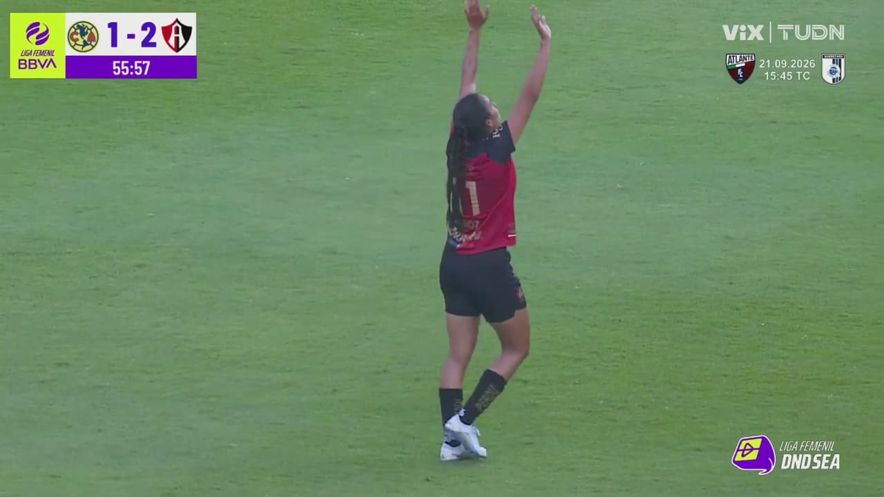 ¡Atlas sorprende a las Águilas! Tras error defensivo, Sanjuana Muñoz anota el 1-2