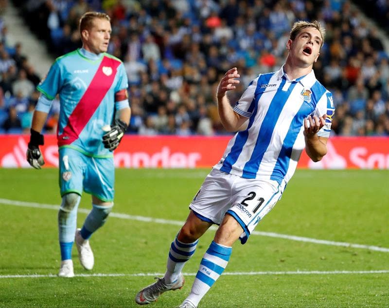 Real Sociedad cedió la igualdad 2-2 en casa contra Rayo Vallecano en la Jornada 6 de la Liga de España, en la que tuvo durante todo el encuentro al mexicano Héctor Moreno.