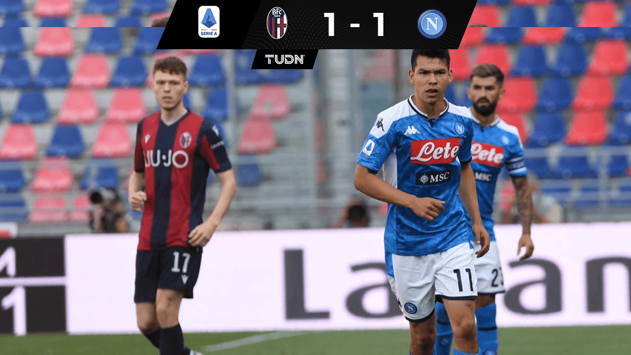 Chucky Lozano fue titular en el empate 1-1 ante Bologna