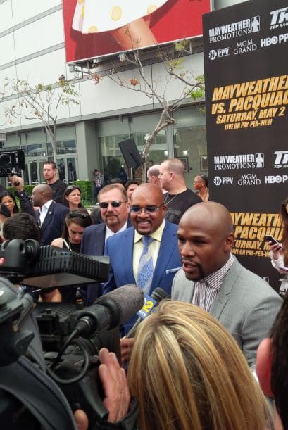 Más de 700 reporteros estuvieron en la conferencia de Manny Pacquiao y Floyd Mayweather Jr., denominada la "Pelea d‎el Siglo".
