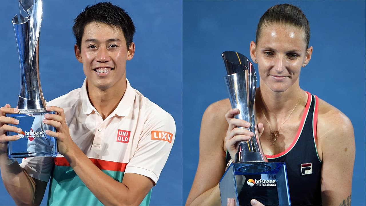 Nishikori y Pliskova conquistaron la gloria en Brisbane 