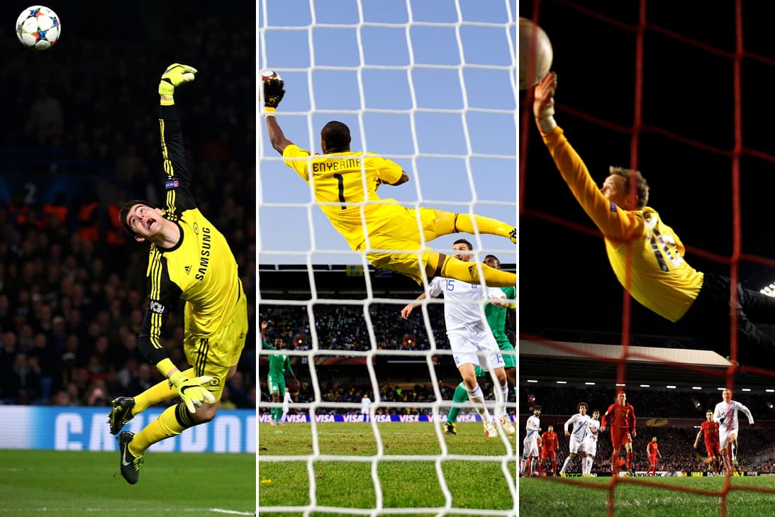 Aunque algunas no pudieron evitar que el balón terminara en gol, demuestran la gran flexibilidad que hay que tener para ponerse bajo los tres palos y defenderlos a como de lugar.