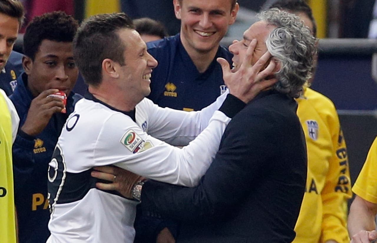 Con Donadoni como entrenador, Cassano fue recuperando su mejor físico y llevó al Parma a clasificar a la Europa League. 13 goles y 8 asistencias en su primer año.