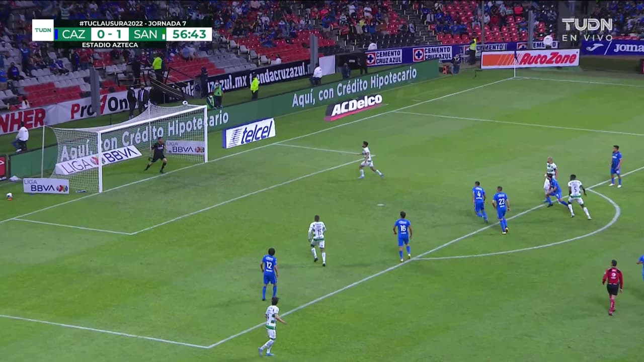 ¡TIRO ATAJADO! disparo por Leonardo Suárez.