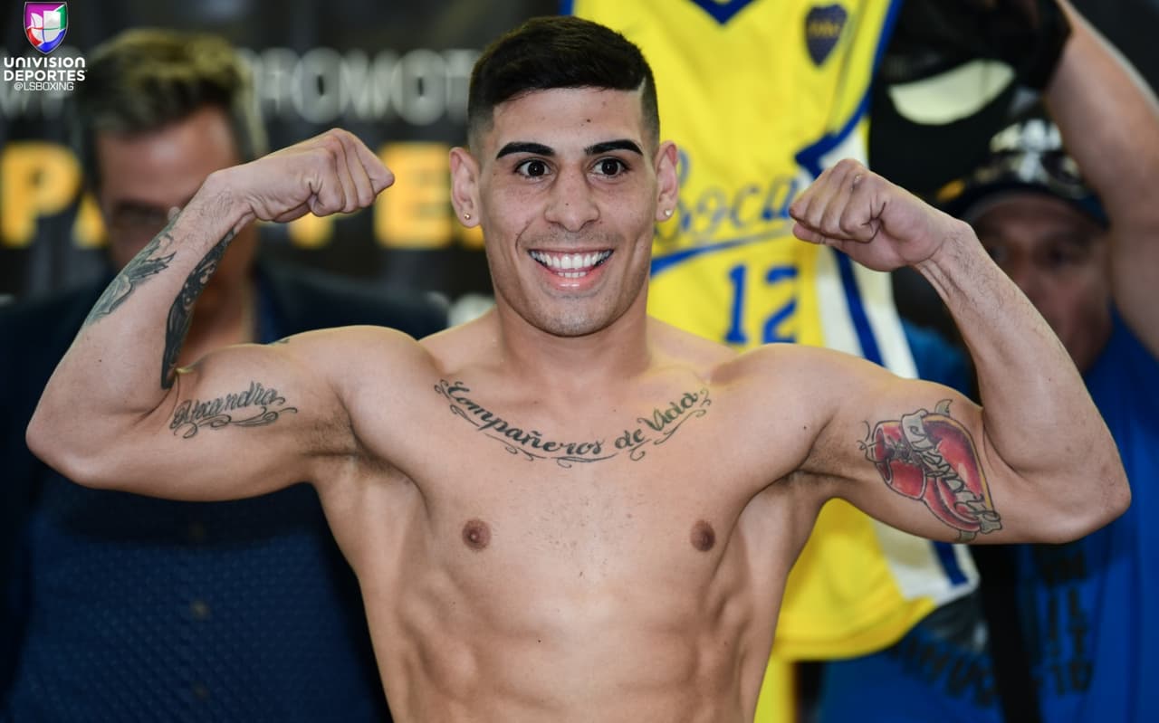 El boricua 'Juanma' López no tuvo problemas para dar las 135 libras, ni tampoco su rival, el argentino Christian Miño. Ambos serán protagonistas de la pelea coestelar de la noche en Miami.