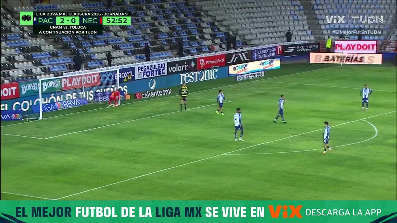 Javier Ruiz marca golazo imposible y Necaxa descuenta ante Pachuca