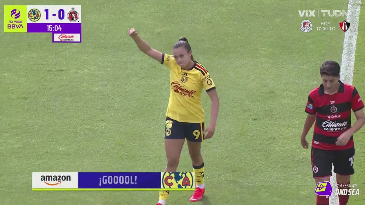 ¡Extraordinario remate de cabeza! Priscila Da Silva para el 1-0