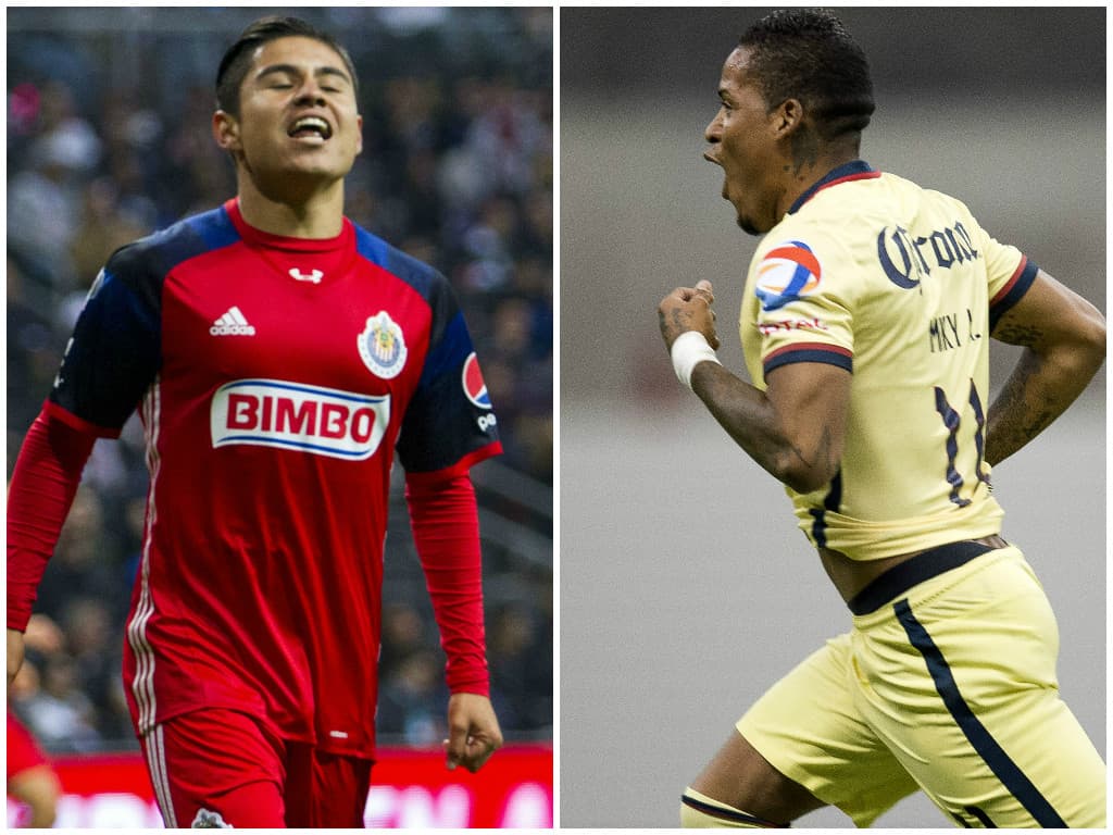 Tanto América como Chivas cuentan con jugadores desequilibrantes en sus banquillos que pueden cambiar el rumbo a los partidos principalmente cuando ingresan de cambio, pero ahora podrían iniciar de titulares en el azteca, este el caso de Michael Arroyo, por las Águilas, y por el Rebaño Javier ‘la Chofis’ López.