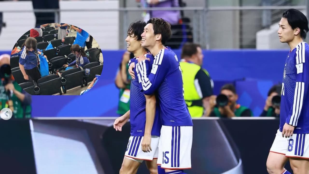 Afición de Japón, viral por recoger basura en partido Países Bajos
