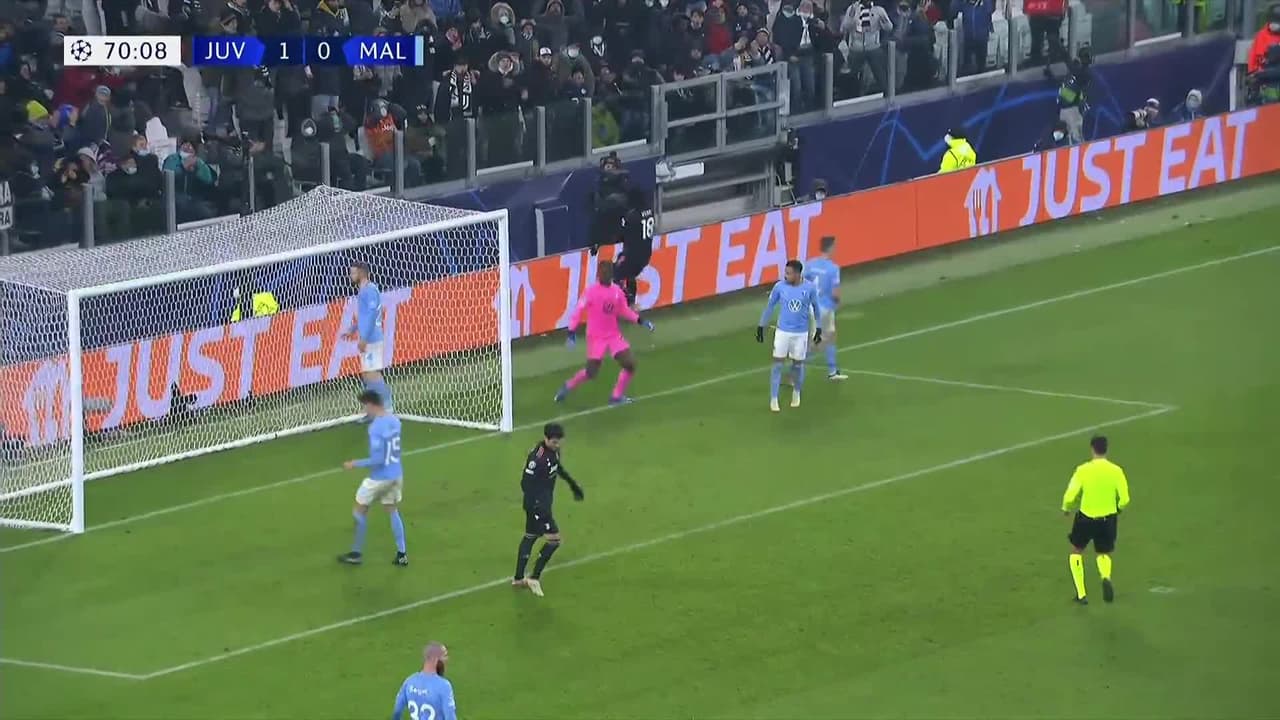 ¡TIRO ATAJADO! disparo por Federico Bernardeschi.