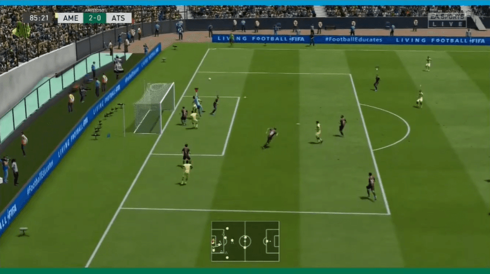 El América, a manos de Cáceres, vence por dos goles a el Atlas comandado por Acosta. Esta es la tercera victoria consecutiva de las Águilas en la eLiga MX.