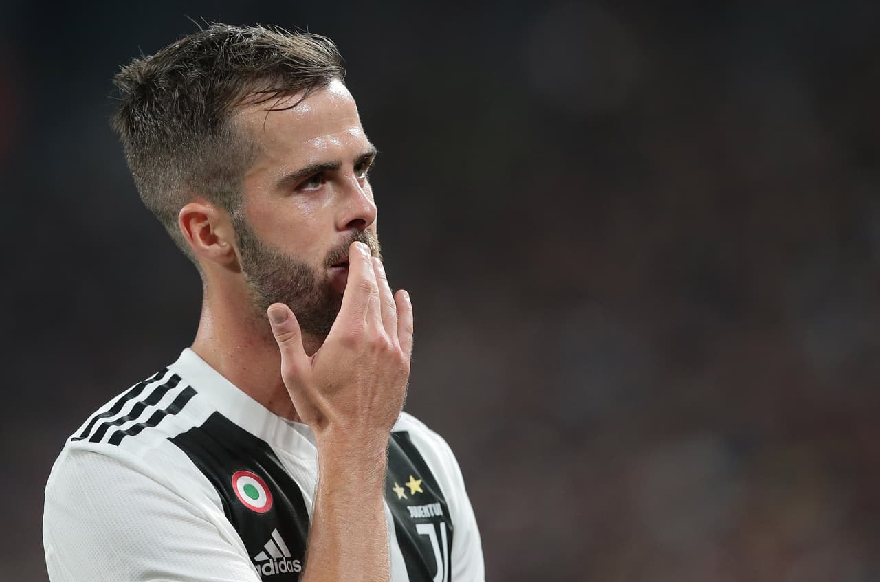 TURIN, ITALY - OCTOBER 02: Miralem Pjanic of Juventus FC gestures during the Group H match of the UEFA Champions League between Juventus and BSC Young Boys at Allianz Stadium on October 2, 2018 in Turin, Italy.