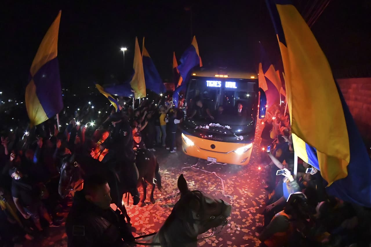 Gran ambiente en el Volcán para recibir el partido de vuelta de la semifinal entre Tigres y América.