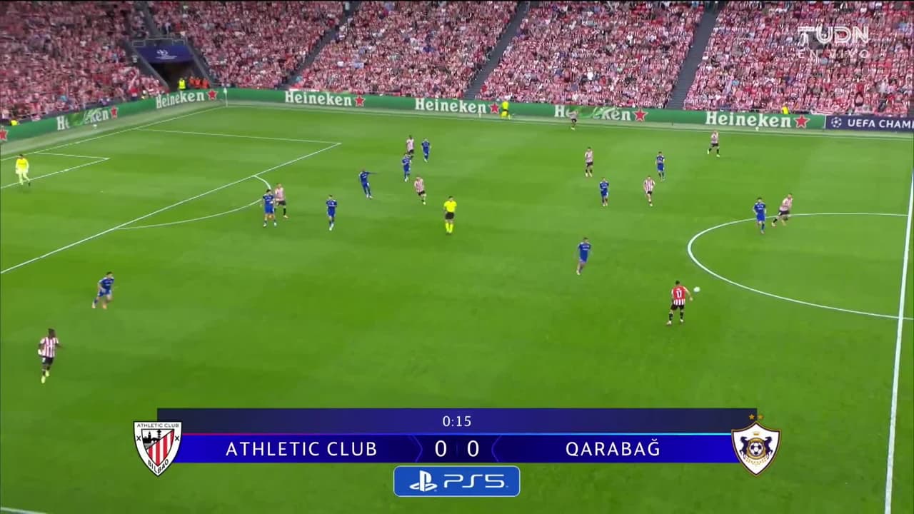 ¡GOL!  anota para FK Qarabag. Leandro Andrade