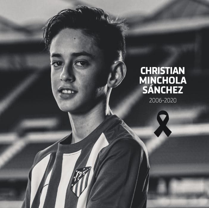 Fallece canterano del Atlético de Madrid a los 14 años