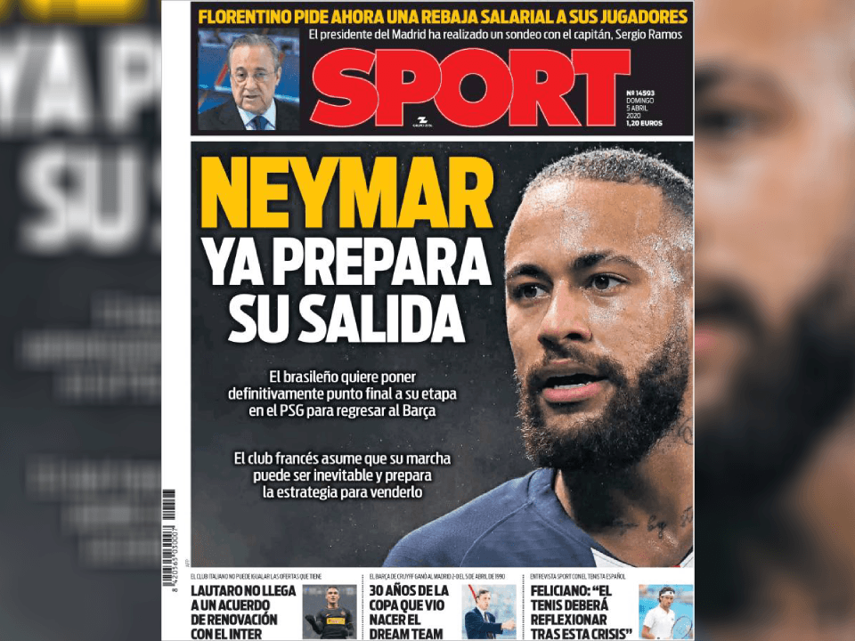 De acuerdo a una fuente española, a pesar de dos títulos de Ligue 1 y un tercero posible esta temporada, el brasileño buscará regresar a España.