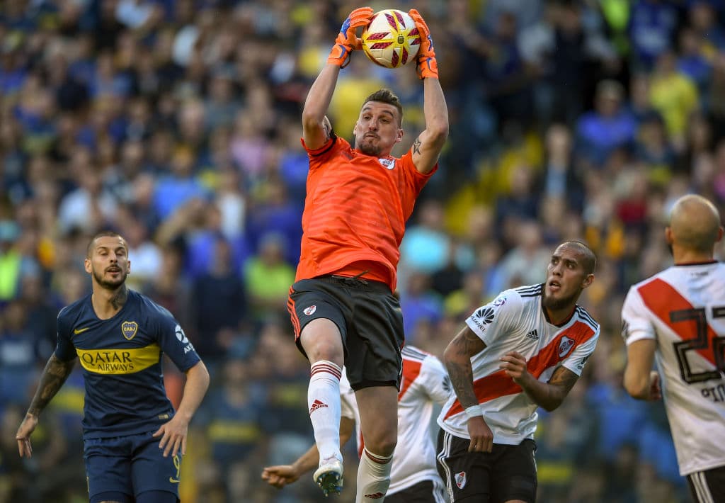 El arquero de la Selección Argentina Franco Armani se encargó de evitar que Boca Juniors pudiera anotar gol.