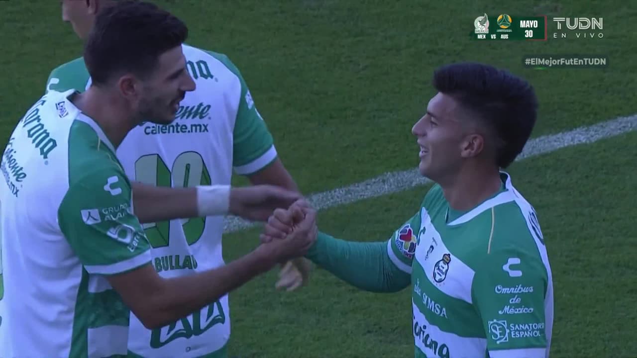 ¡Golazo de Santos! Contra golpe letal y Echeverría pone el 1-0