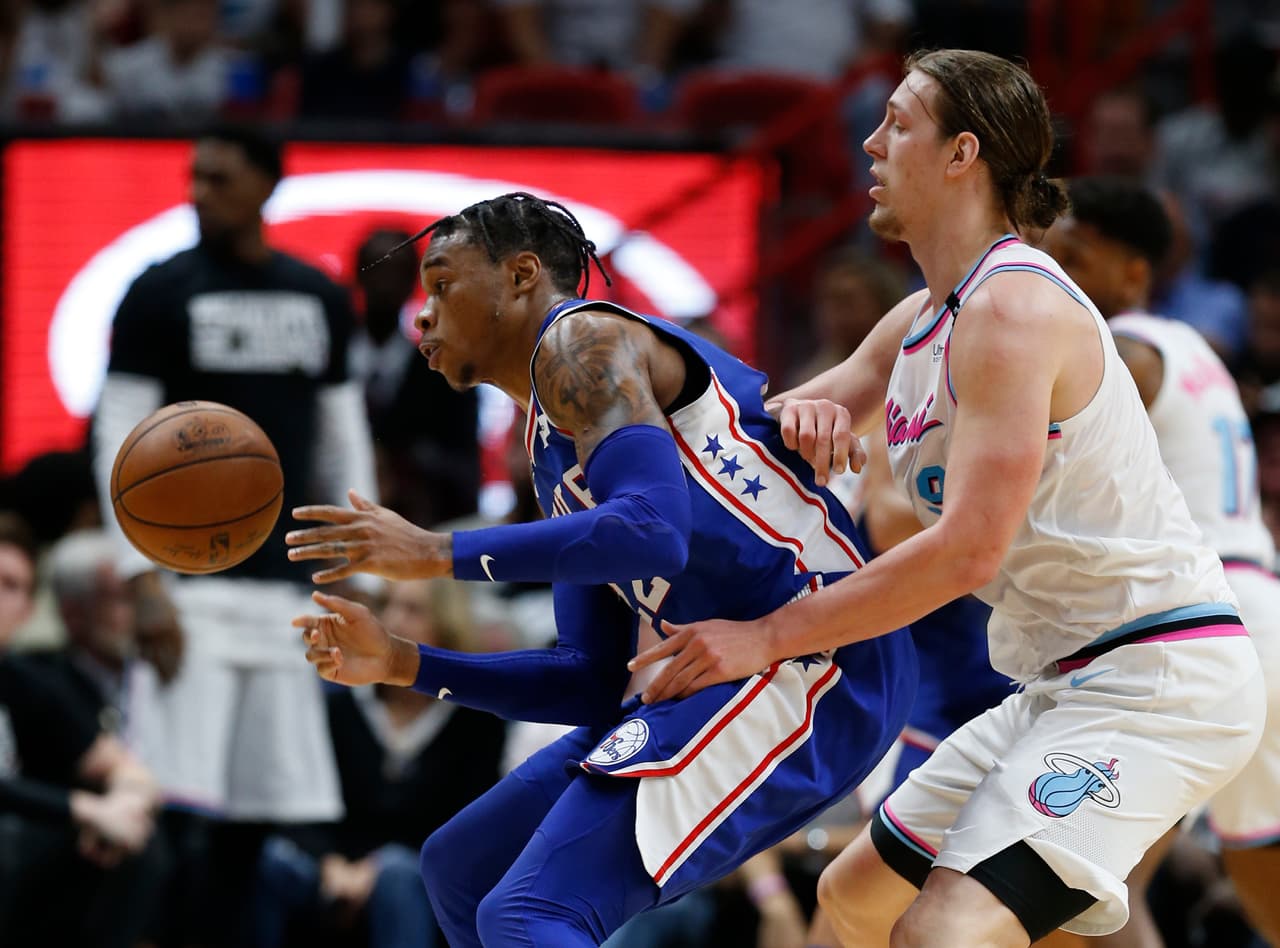 Los Sixers llegaron a Miami para enfrentar a un equipo que venía con apenas dos triunfos de sus últimos nueve partidos.