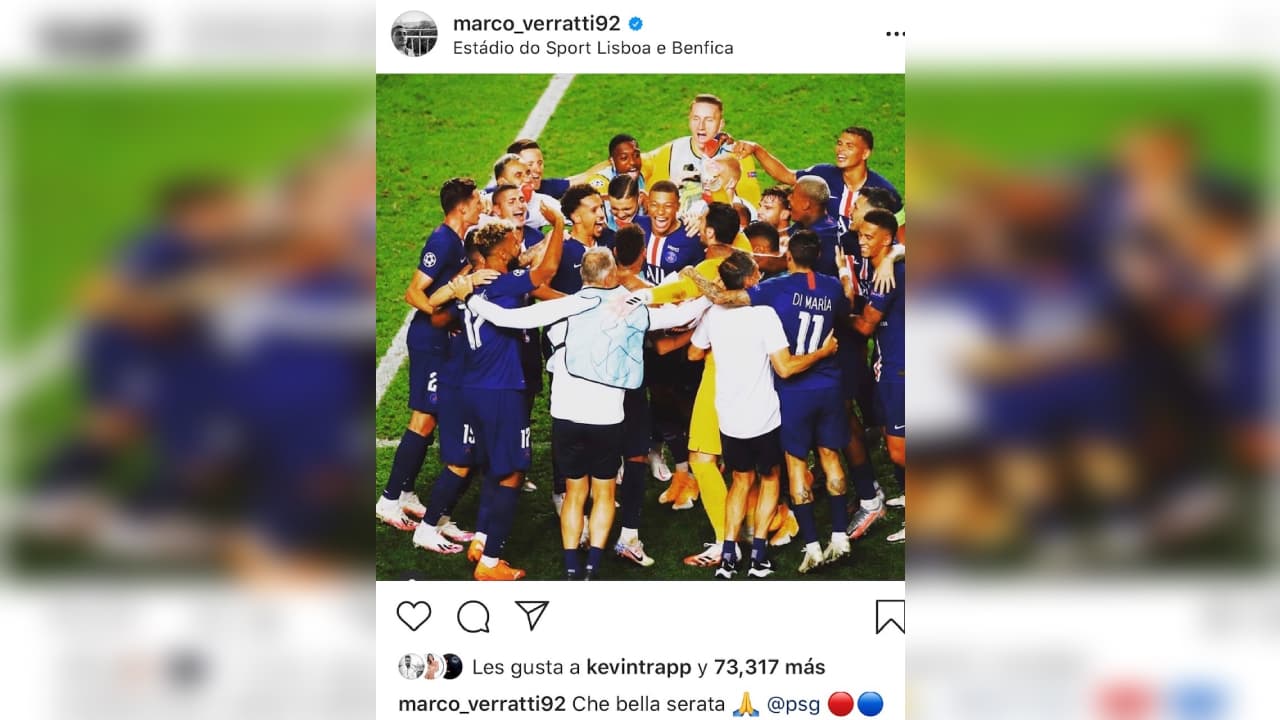 Asi celebraron los jugadores del Paris Saint Germain tras conseguir el hist´orico pase a la final del torneo de clubes más prestigioso del mundo.