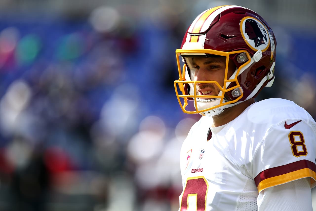 BALTIMORE, MD - OCTOBER 9: Quarterback Kirk Cousins #8 of the Washington Redskins prior to the game against the Baltimore Ravens at M&T Bank Stadium on October 9, 2016 in Baltimore, Maryland. (Photo by Todd Olszewski/Getty Images)