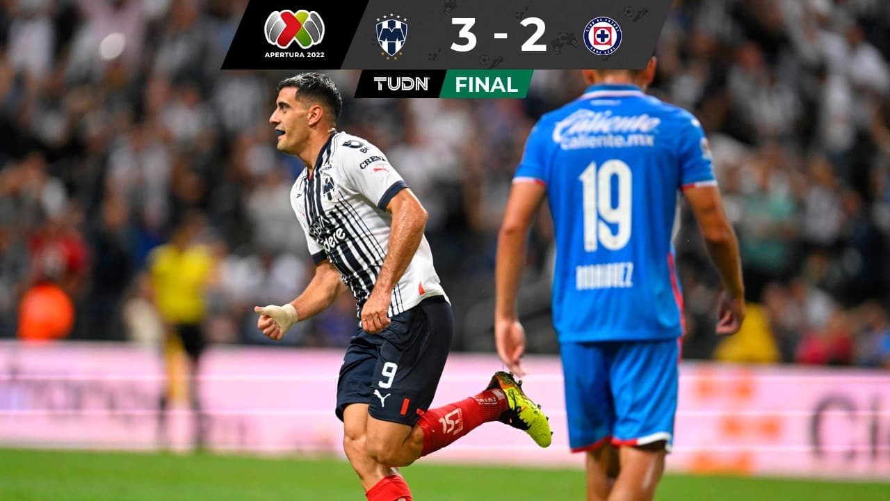 Rayados vence a Cruz Azul y sigue codo a codo con América en el liderato