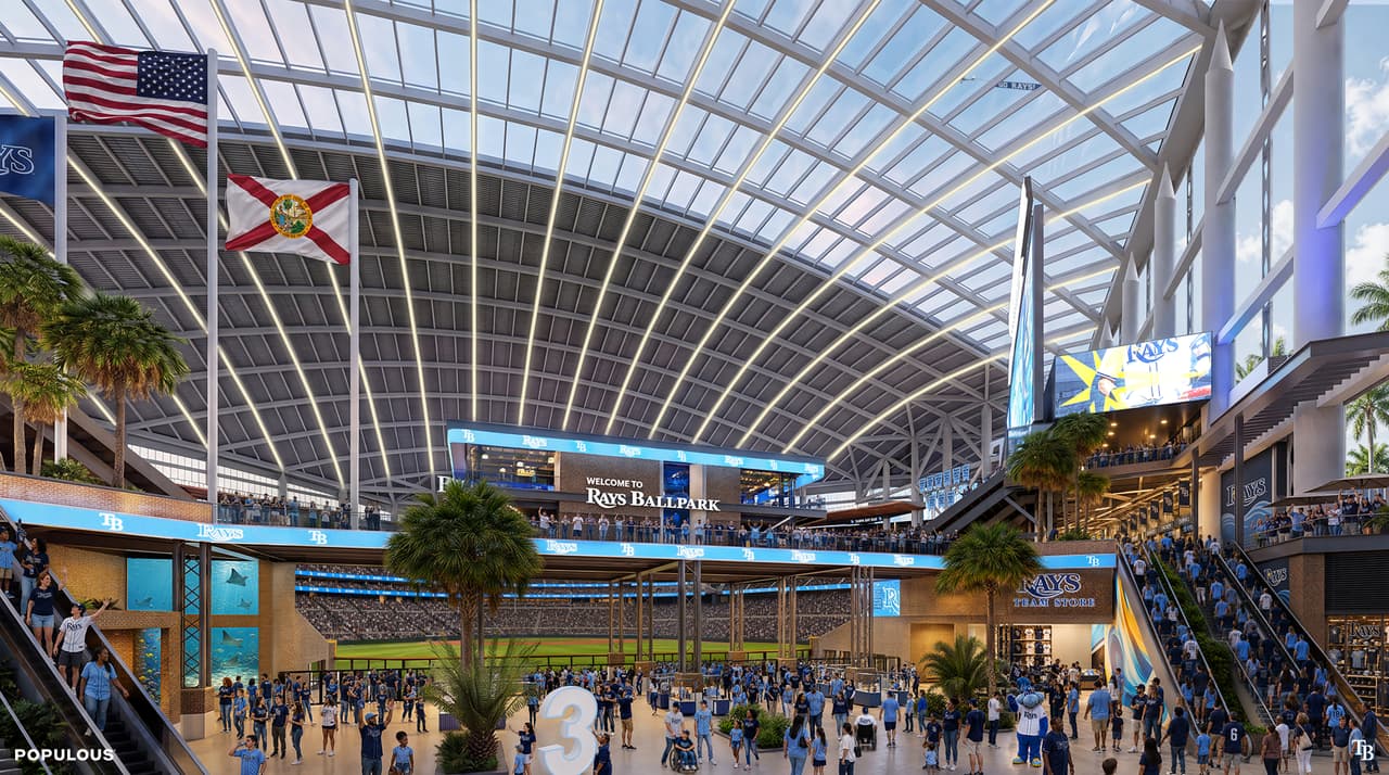 Así será el nuevo estadio de los Tampa Bay Rays en Tampa: conoce las primeras imágenes