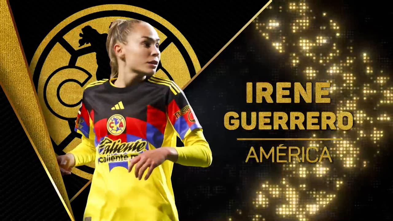 Irene Guerrero gana el Balón de Oro como jugadora de la temporada en la Liga MX Femenil