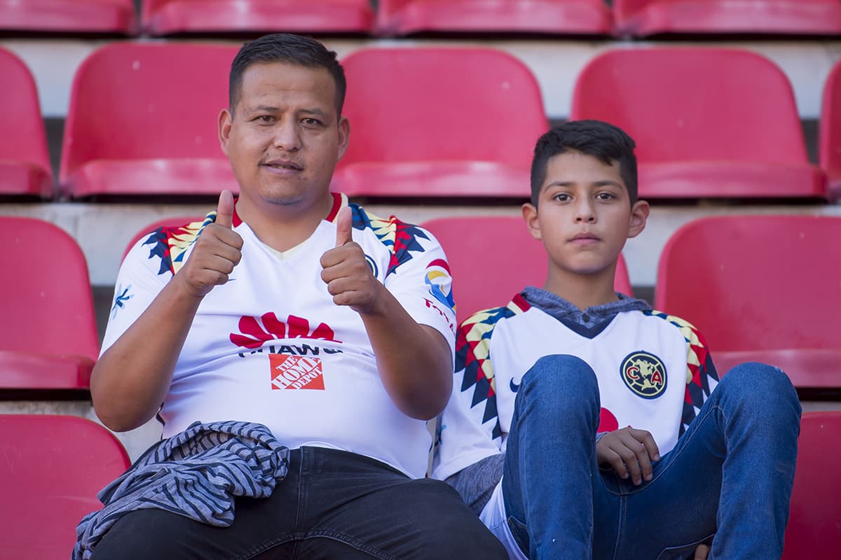 Aficionados del América se alistan para el encuentro contra Necaxa por la jornada 1 del Apertura 2018 de la Liga MX.