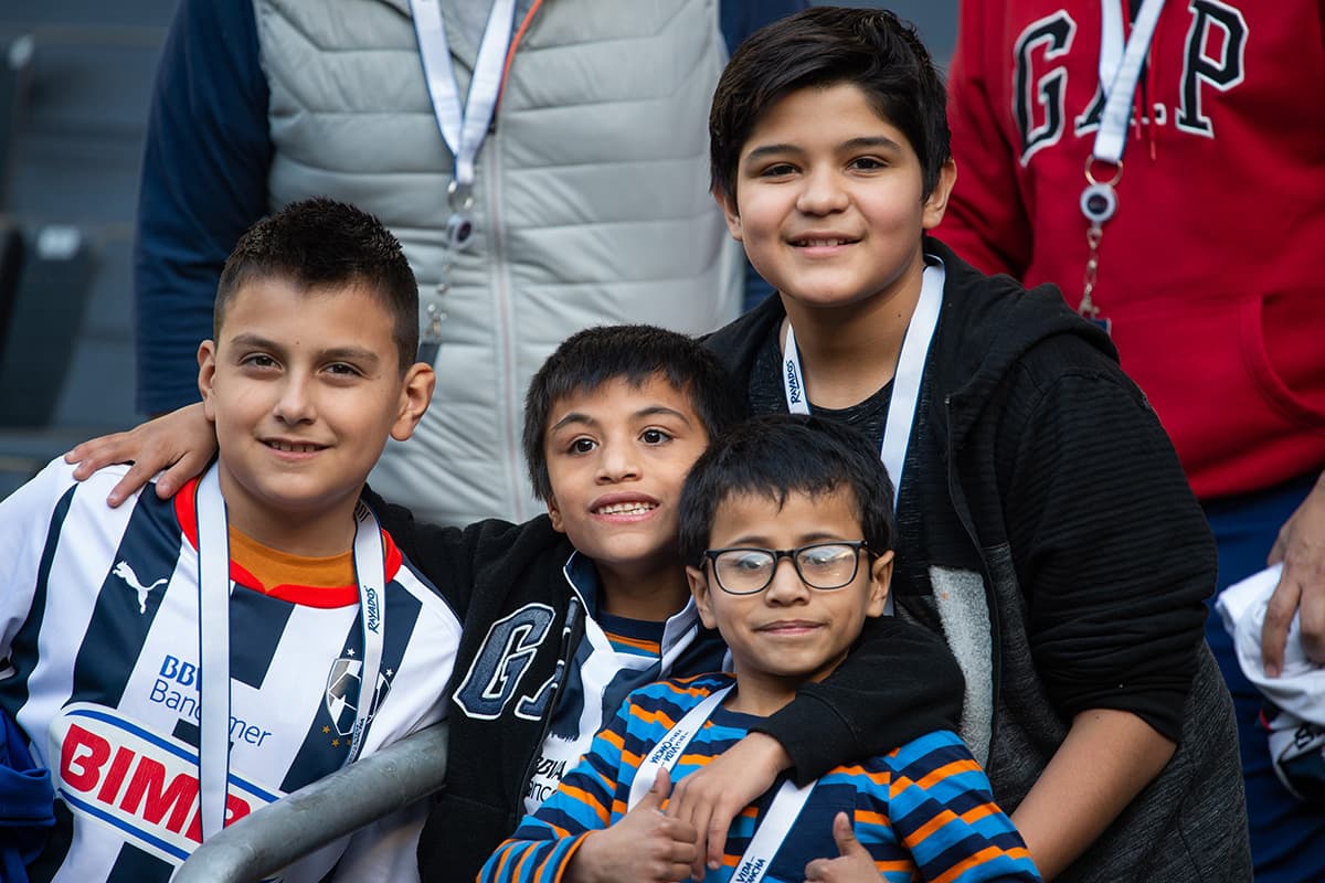 Los fanáticos de Rayados en el Estadio Bancomer para el juego contra Tuzos en la Jornada 1 del Clausura 2019.