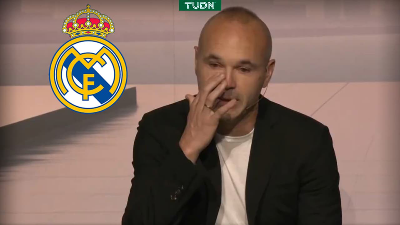 Iniesta rompe en llanto al anunciar su retiro y Real Madrid reacciona