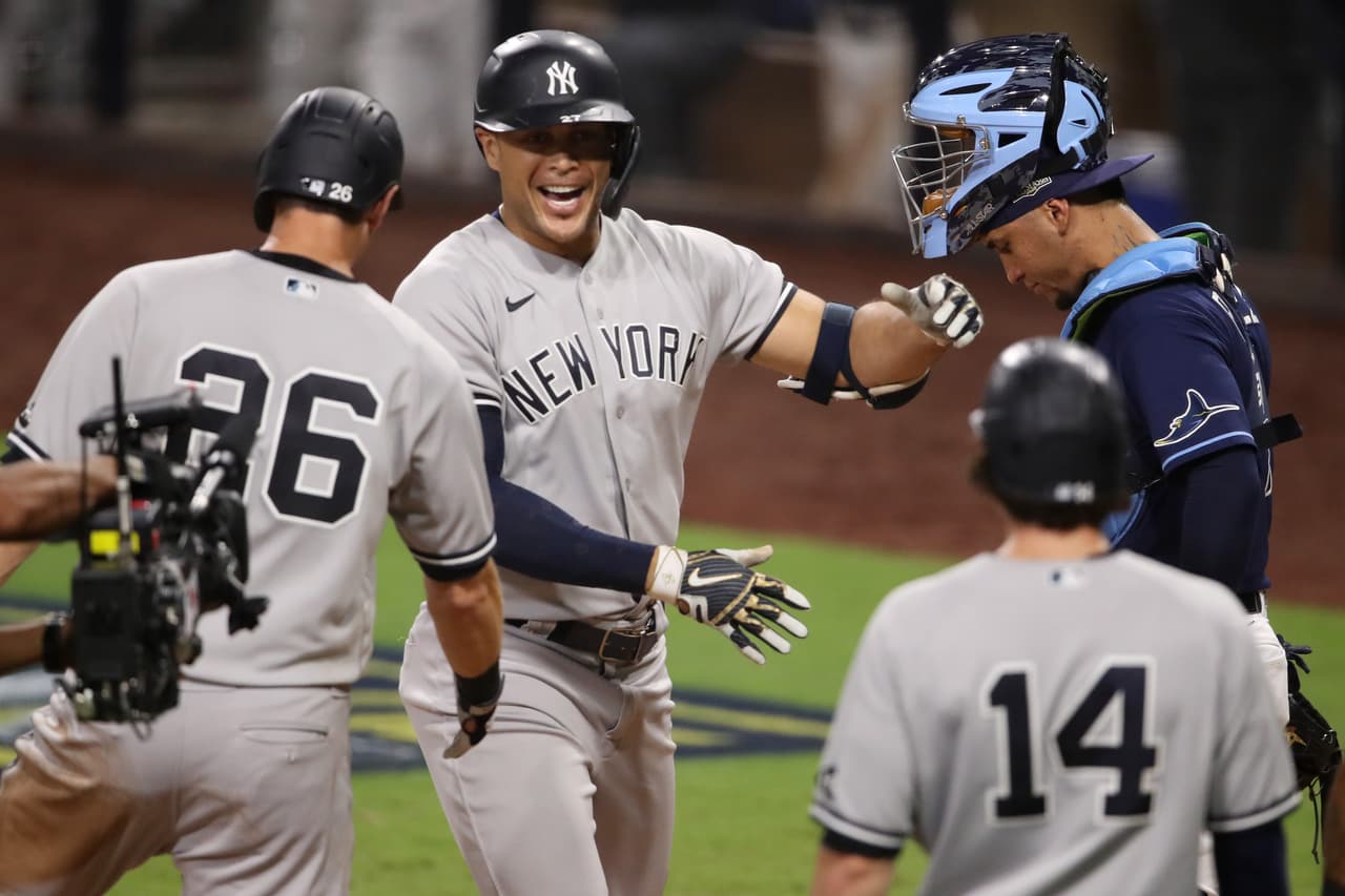Stanton, de Yankees, bateó un Grand Slam que apabulló a Rays