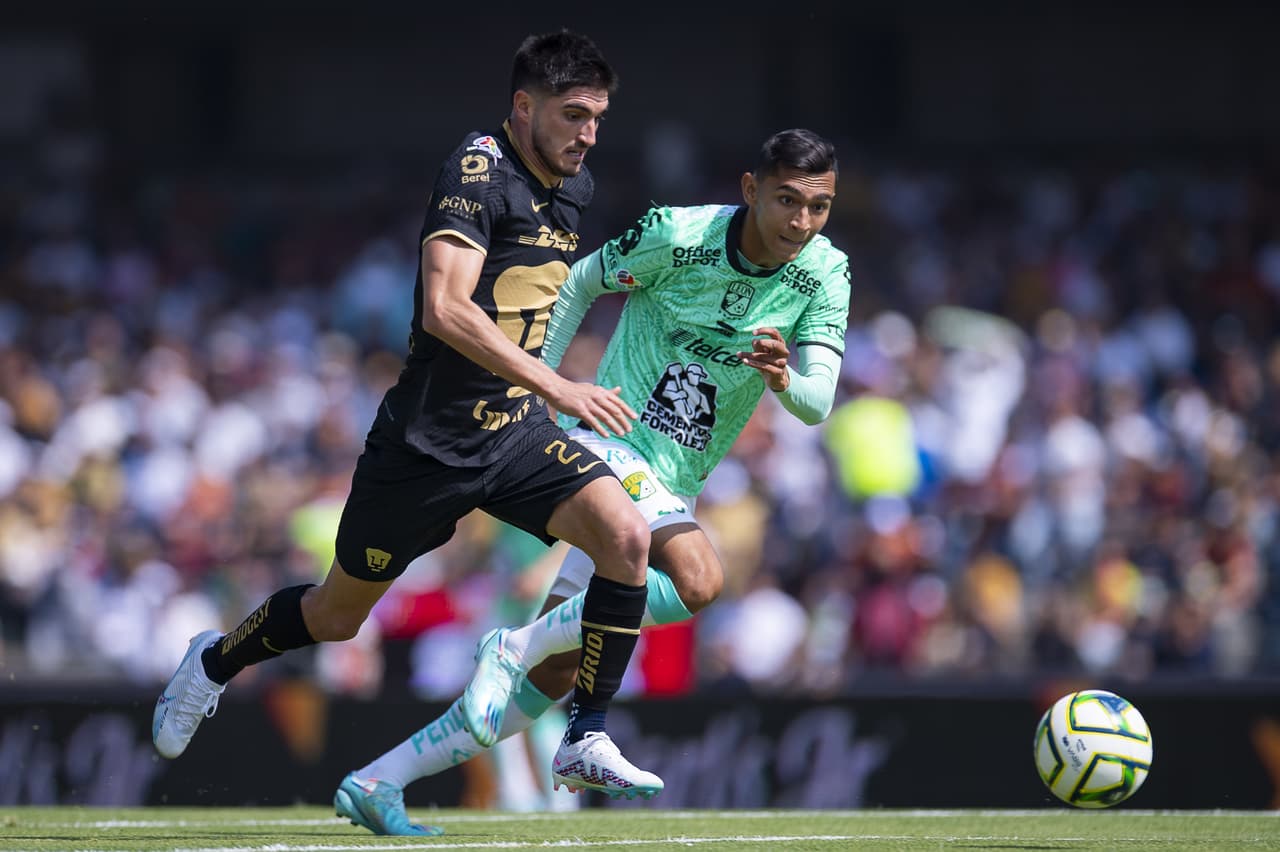 Pumas logró su segundo triunfo del Clausura 2023 con una gran goleada ante León por 4-1, con doblete incluido de Juan Dinenno por la Jornada 3 de la Liga MX.
