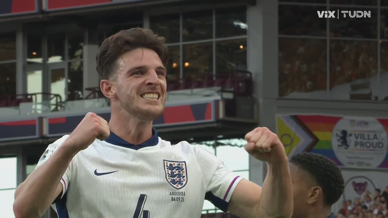 ¡Rice marcó el 2-0! Inglaterra amplía la ventaja sobre Andorra