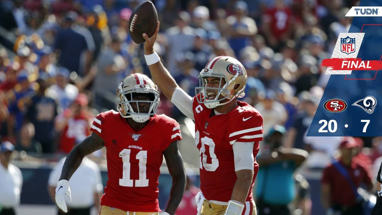 49ers mantiene el invicto en la casa de Rams