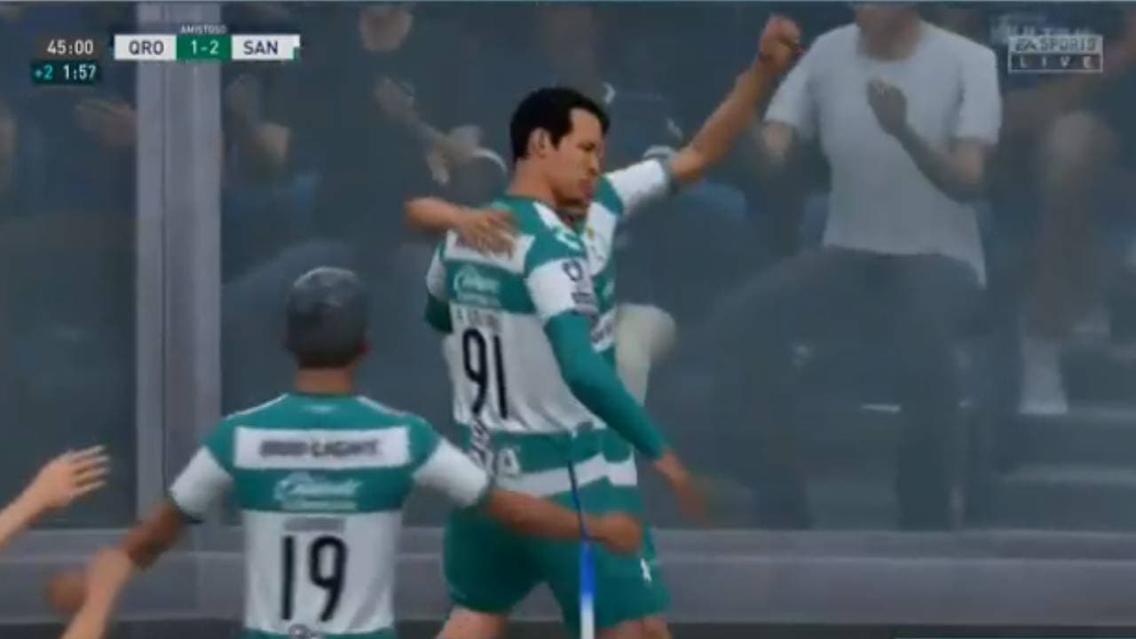 Eduardo Aguirre y Santos doblegaron 2-3 a Jaime Gómez y Querétaro en la eLiga MX.