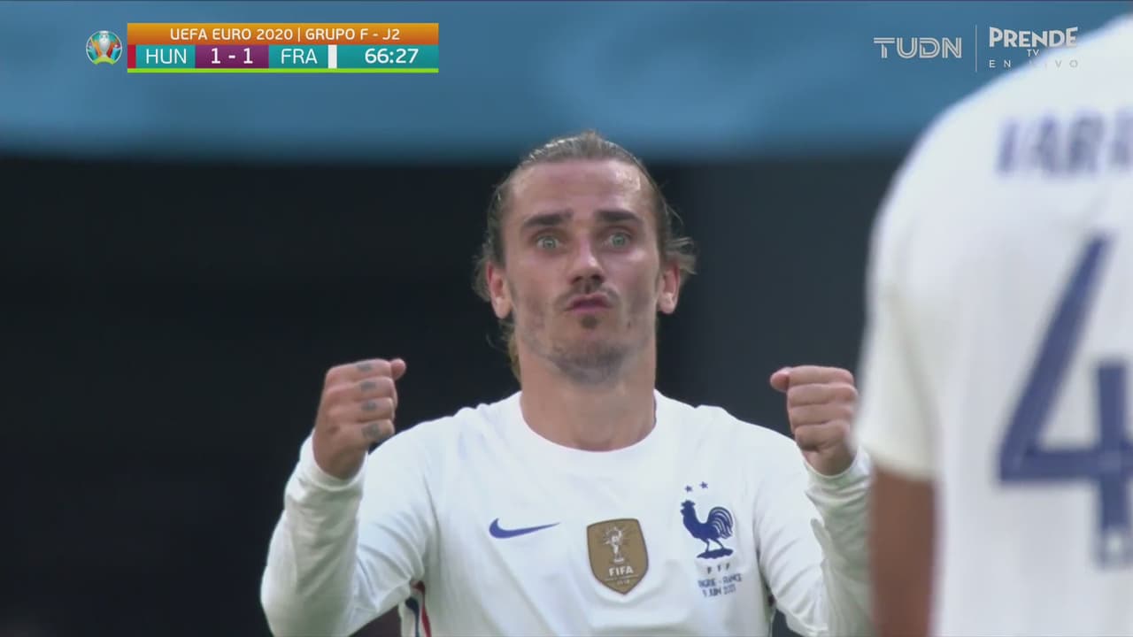 ¡Báilale, Griezmann! Antoine aprovecha error de Hungría para el 1-1