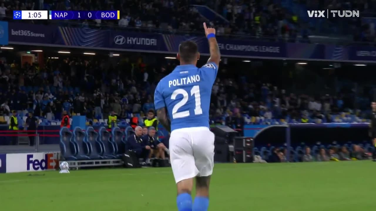 ¡Obra de arte! Politano marca un golazo de volea y adelanta al Napoli