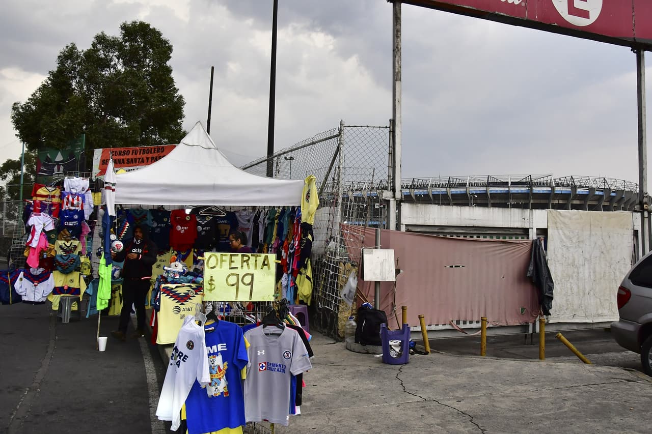 Esta es la perspectiva del último partido en Liga MX hasta nuevo aviso. Un América ante Cruz Azul en el Estadio Azteca.
