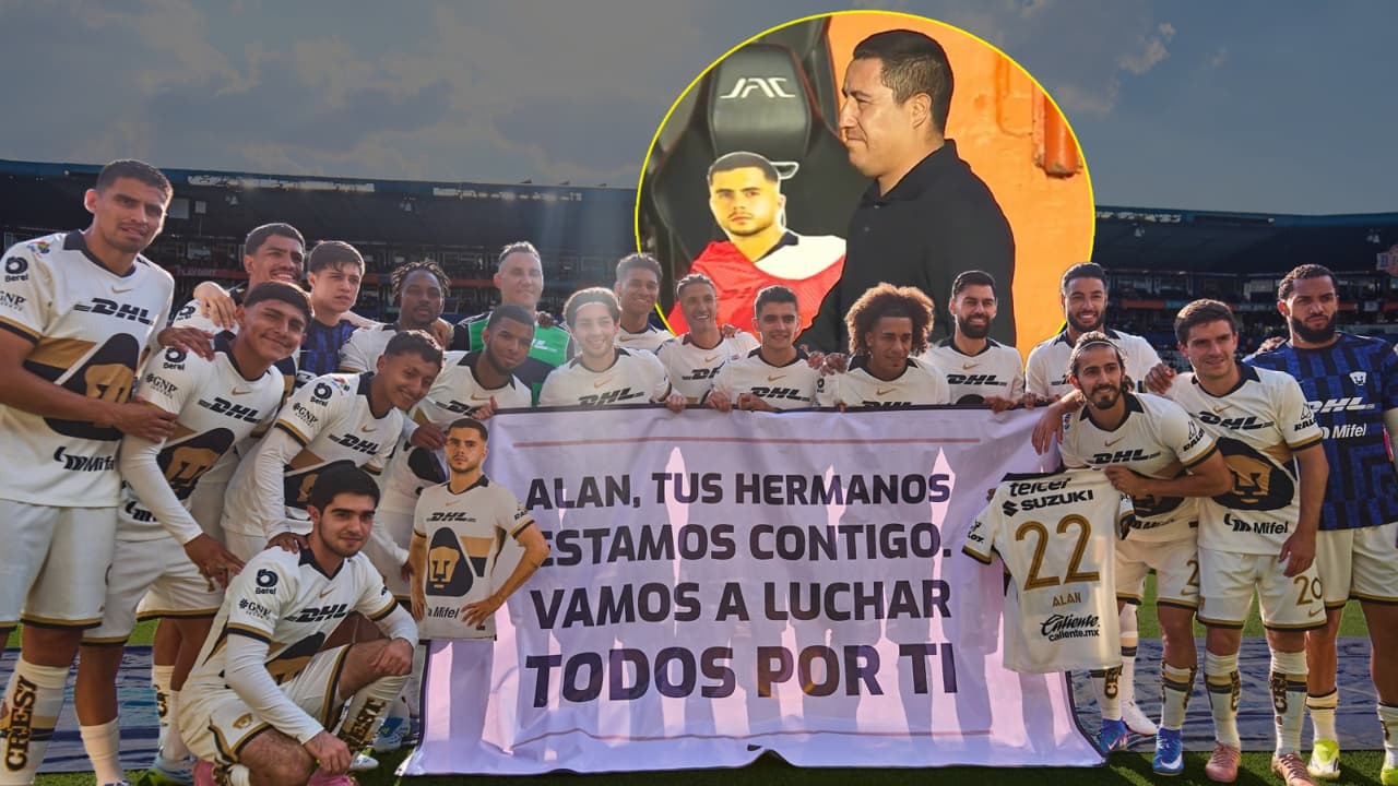Pumas deja emotivo mensaje a Alan Medina que estuvo 'presente' en la banca