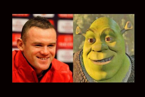 Si a De Gea le sobrara un poco de pintura verde, podría compartirla con Wayne Rooney para que quede caracterizado como Shrek. (Foto: Twitter)