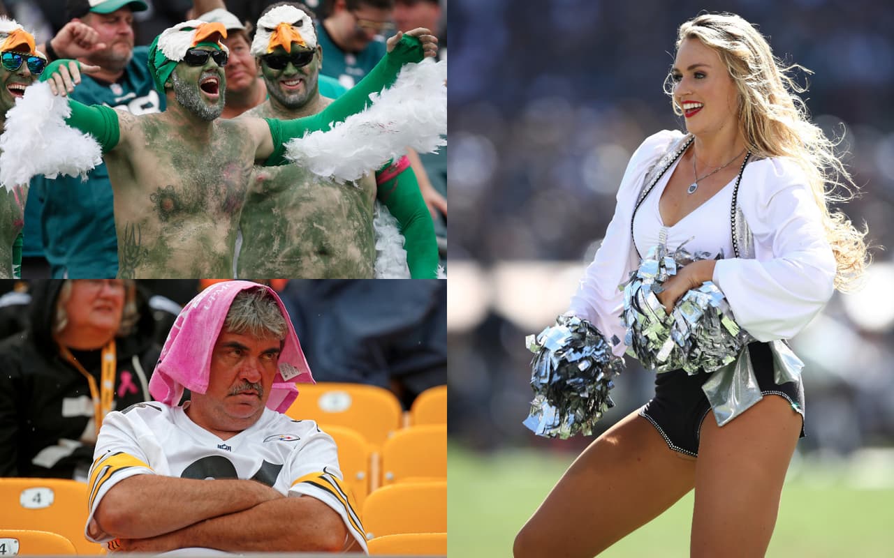 Los rostros de los fanáticos en la NFL fueron el reflejo de la realidad de sus equipos, mientras que la fiesta se enciende cada vez más en el fútbol americano estadounidense a cada fin de semana.