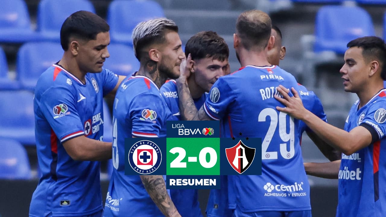 Cruz Azul logra su primer triunfo en el 2026 al superar al Atlas en el Cuauhtémoc