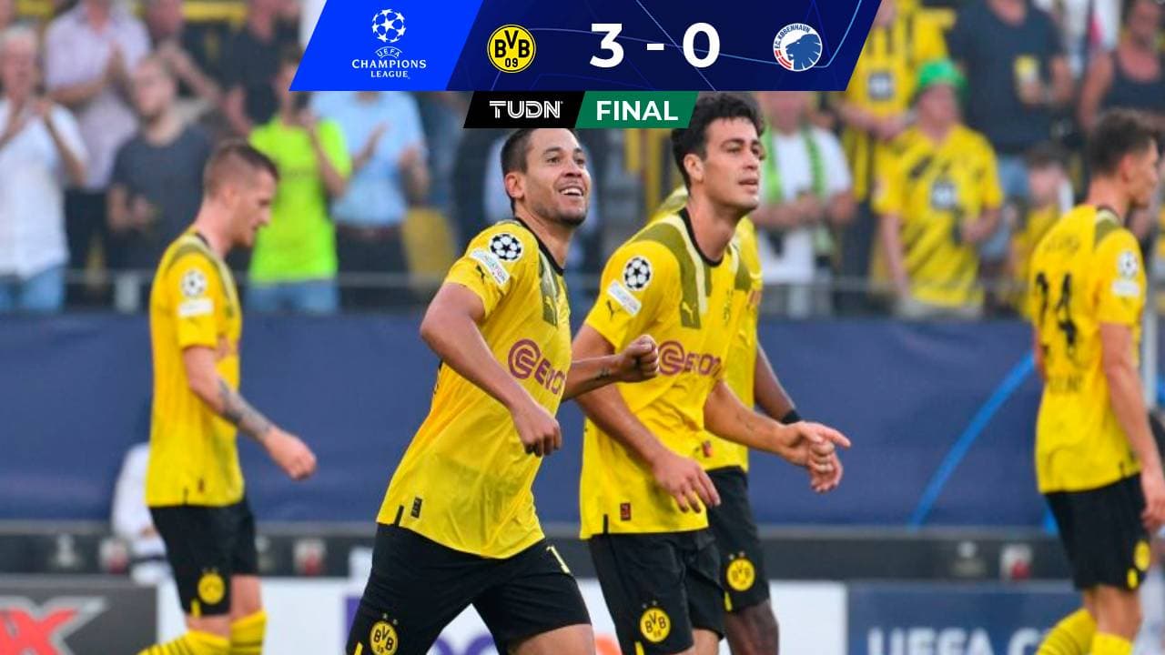 Borussia Dortmund 'olvida' a Haaland con goleada sobre Copenhague