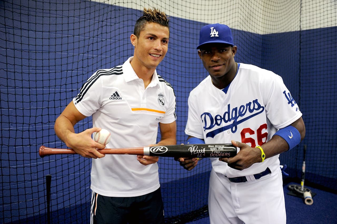 Cristiano Ronaldo y Yasiel Puig