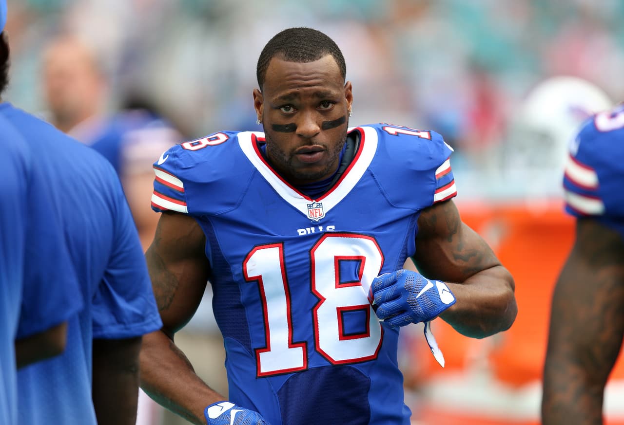 Buffalo Bills Percy Harvin (18) during the game against the Miami Dolphins at Sun Life Stadium in Miami , FL. September 09, 2015. (Tom DiPace via AP)